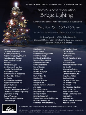bath business association bridge lighting ad designed by creative images graphic design
